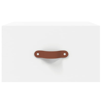 Comodino a Muro Bianco 35x35x20 cm | homemem39