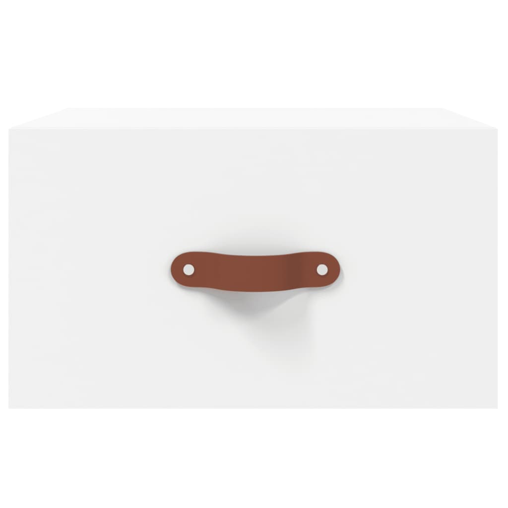 Comodini a Muro 2 pz Bianchi 35x35x20 cm | homemem39