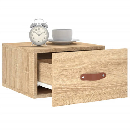 Comodino a Muro Rovere Sonoma 35x35x20 cm