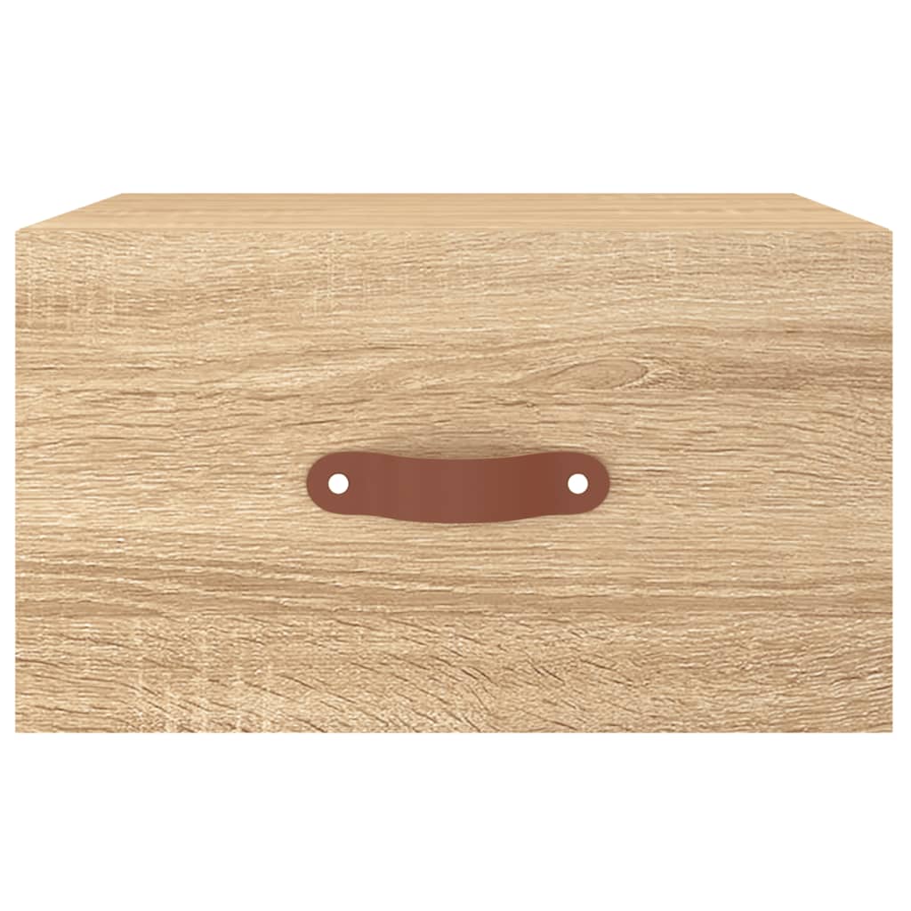 Comodino a Muro Rovere Sonoma 35x35x20 cm | homemem39