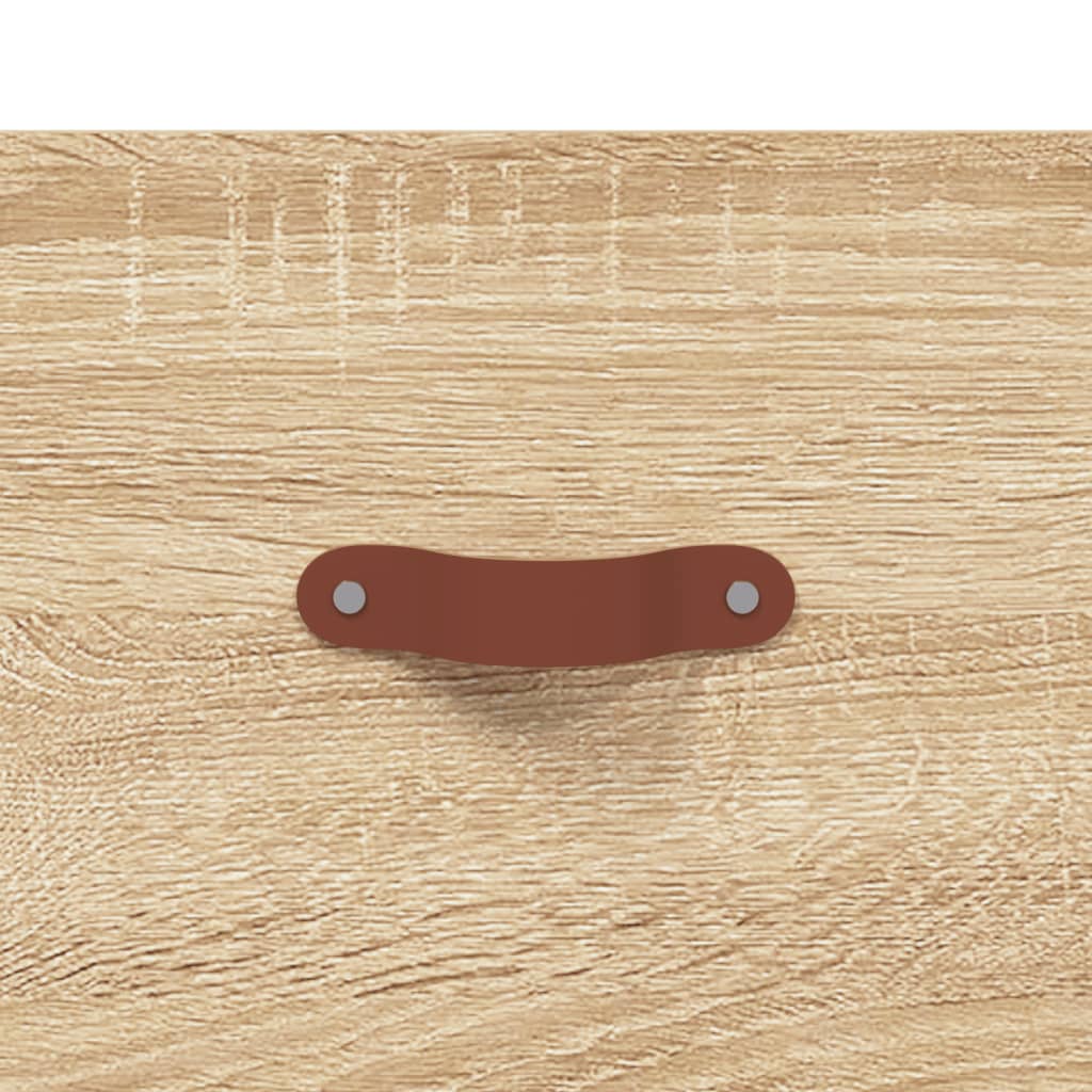 Comodino a Muro Rovere Sonoma 35x35x20 cm | homemem39