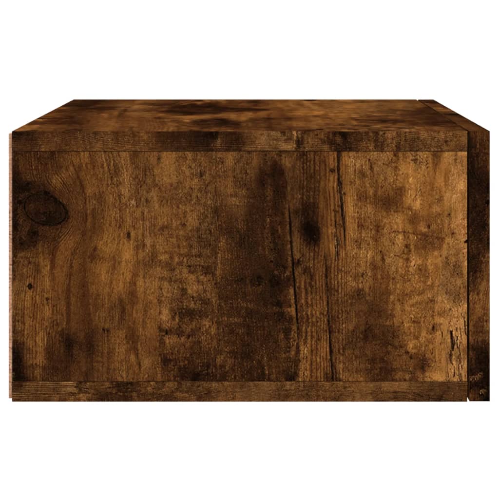 Comodino a Muro Rovere Fumo 35x35x20 cm | homemem39