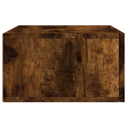Comodino a Muro Rovere Fumo 35x35x20 cm | homemem39