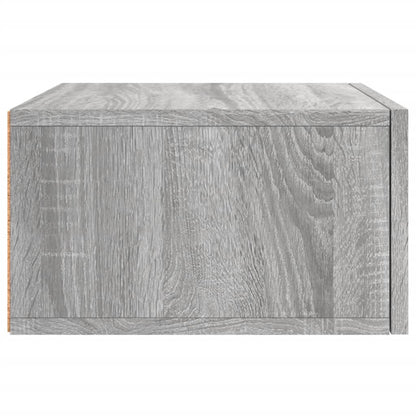 Comodino a Muro Grigio Sonoma 35x35x20 cm | homemem39