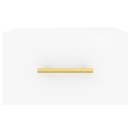 Comodino a Muro Bianco 35x35x20 cm | homemem39