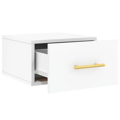 Comodino a Muro Bianco 35x35x20 cm | homemem39