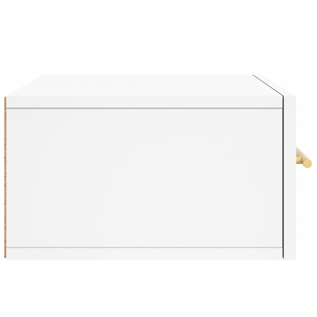 Comodino a Muro Bianco 35x35x20 cm | homemem39