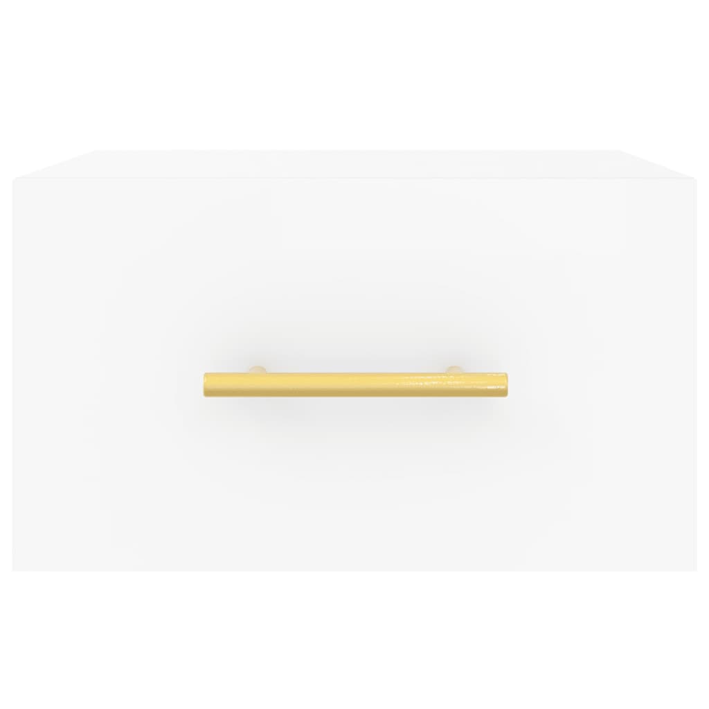 Comodini a Muro 2 pz Bianchi 35x35x20 cm - homemem39