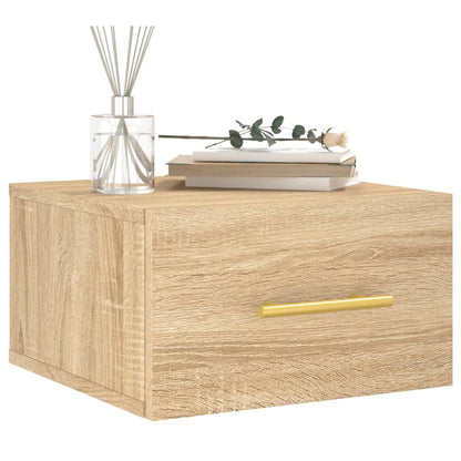 Comodini a Muro 2 pz Rovere Sonoma 35x35x20 cm | homemem39