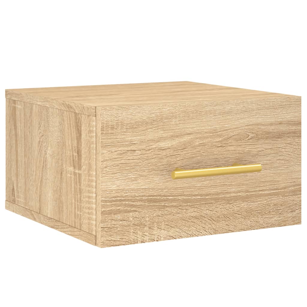 Comodini a Muro 2 pz Rovere Sonoma 35x35x20 cm | homemem39