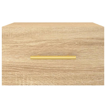Comodini a Muro 2 pz Rovere Sonoma 35x35x20 cm | homemem39