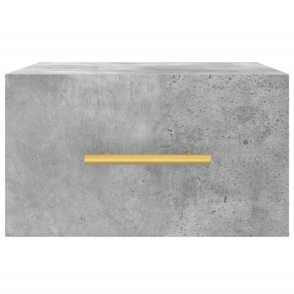 Comodino a Muro Grigio Cemento 35x35x20 cm | homemem39