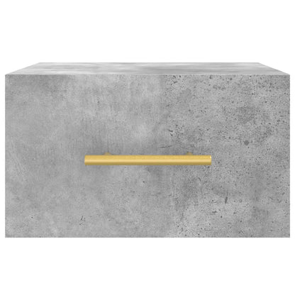 Comodini a Muro 2 pz Grigio Cemento 35x35x20 cm | homemem39