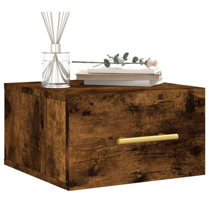 Comodino a Muro Rovere Fumo 35x35x20 cm | homemem39