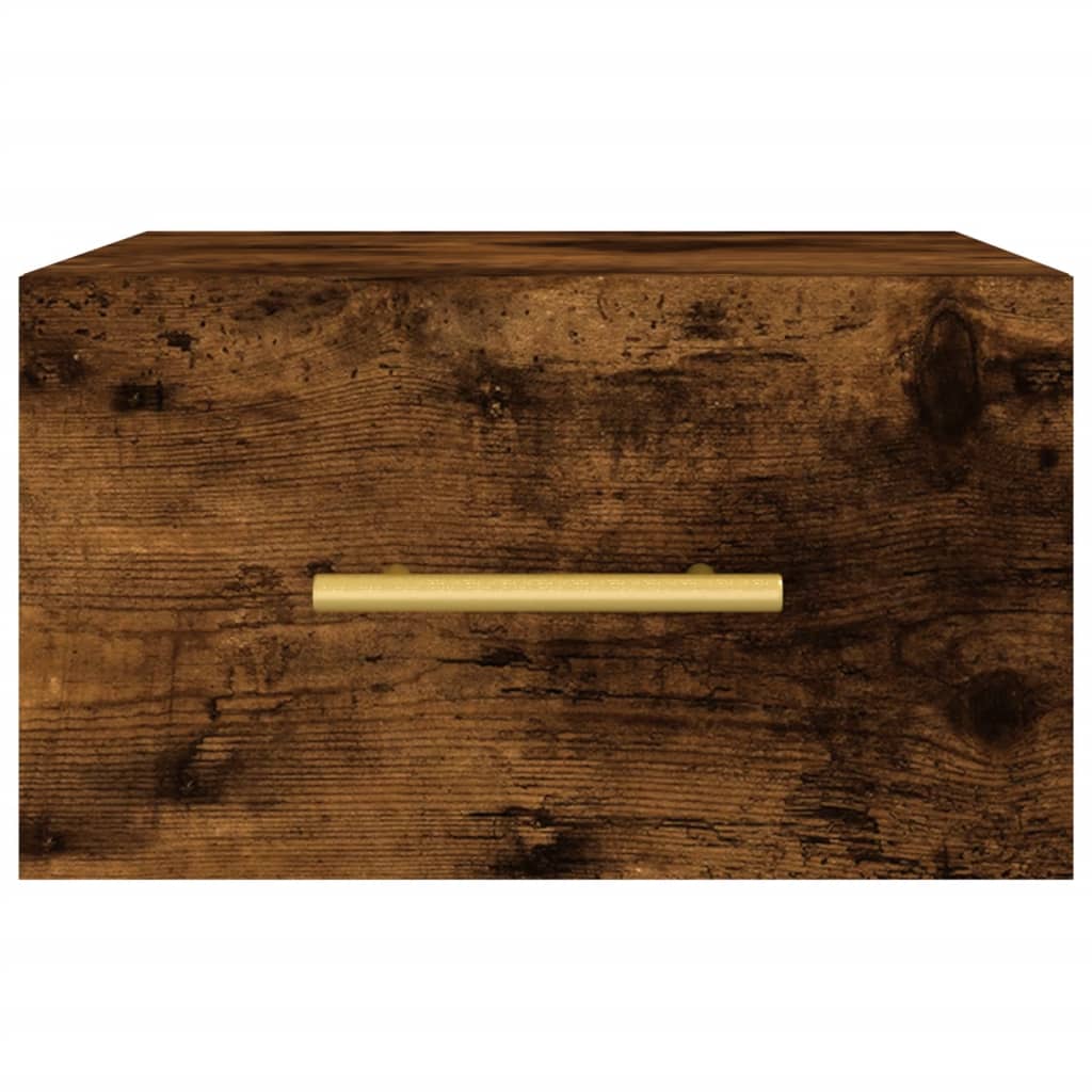Comodino a Muro Rovere Fumo 35x35x20 cm | homemem39