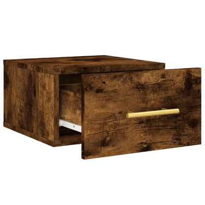Comodino a Muro Rovere Fumo 35x35x20 cm | homemem39