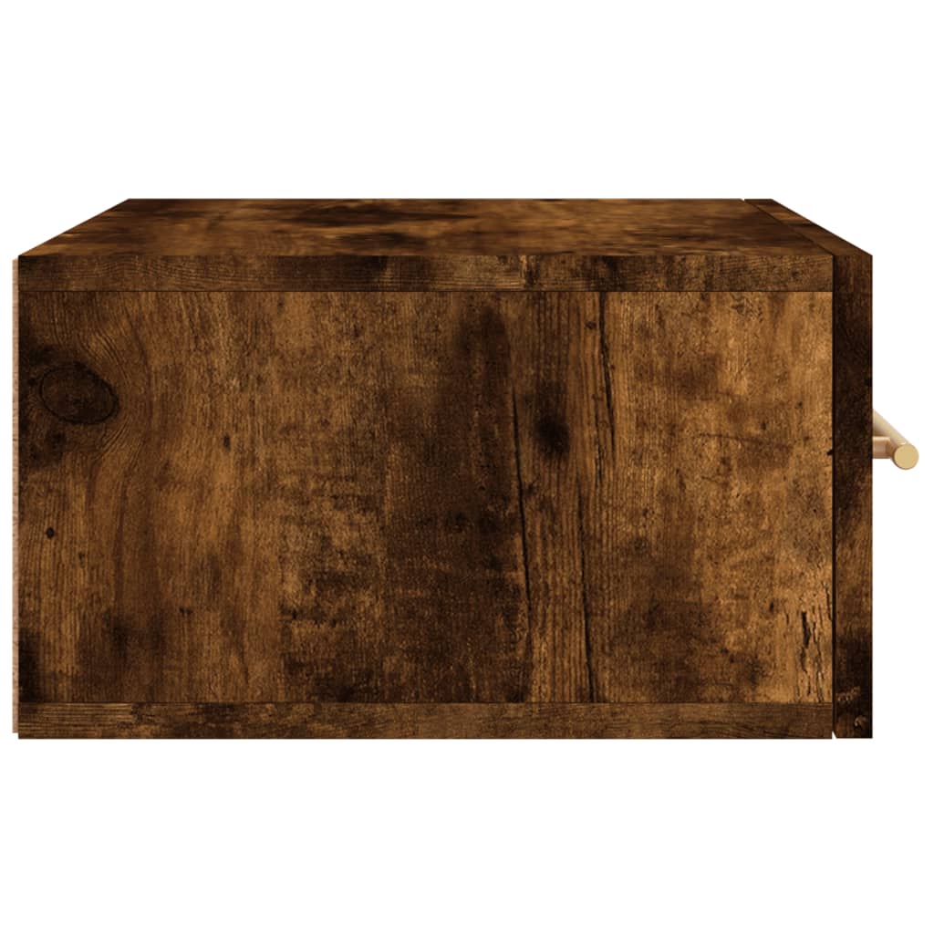 Comodino a Muro Rovere Fumo 35x35x20 cm | homemem39