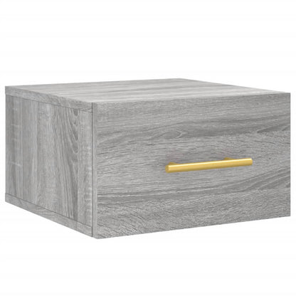 Comodino a Muro Grigio Sonoma 35x35x20 cm | homemem39