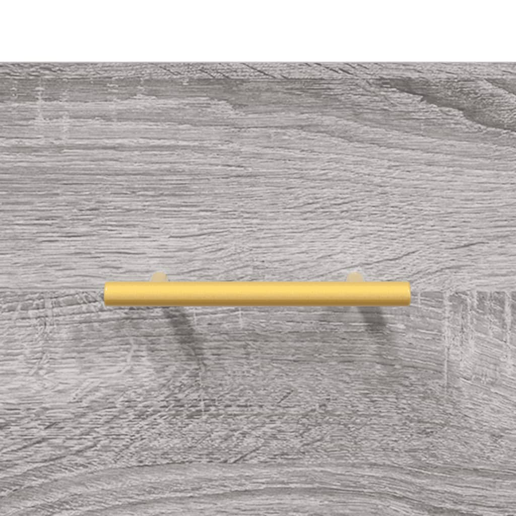 Comodino a Muro Grigio Sonoma 35x35x20 cm | homemem39