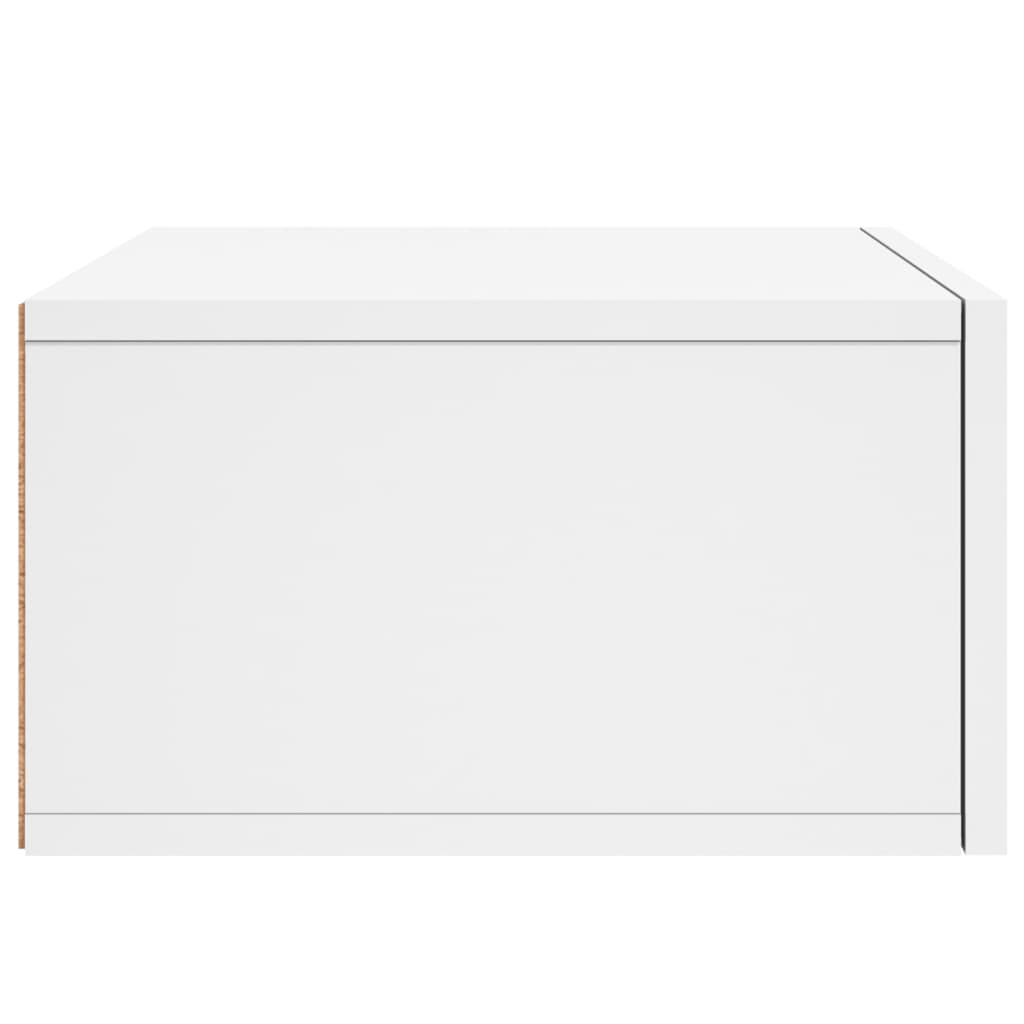 Comodino a Muro Bianco 35x35x20 cm | homemem39