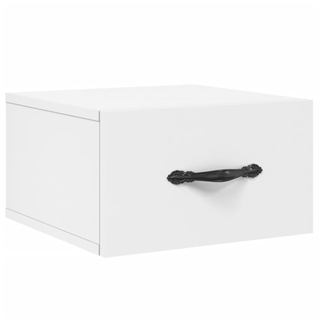 Comodini a Muro 2 pz Bianchi 35x35x20 cm - homemem39