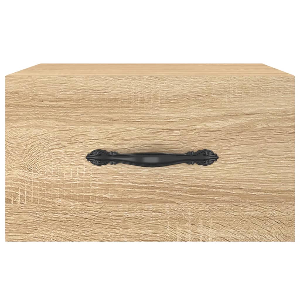 Comodino a Muro Rovere Sonoma 35x35x20 cm | homemem39