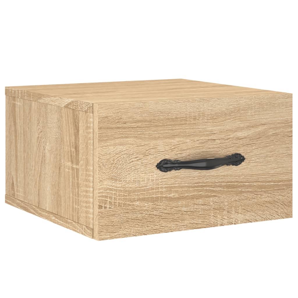 Comodini a Muro 2 pz Rovere Sonoma 35x35x20 cm | homemem39