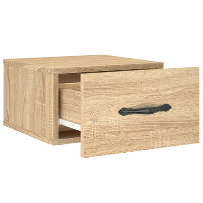 Comodini a Muro 2 pz Rovere Sonoma 35x35x20 cm | homemem39