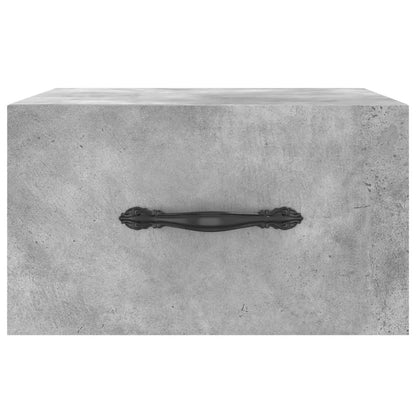 Comodini a Muro 2 pz Grigio Cemento 35x35x20 cm | homemem39