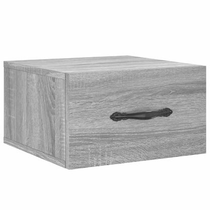 Comodino a Muro Grigio Sonoma 35x35x20 cm | homemem39