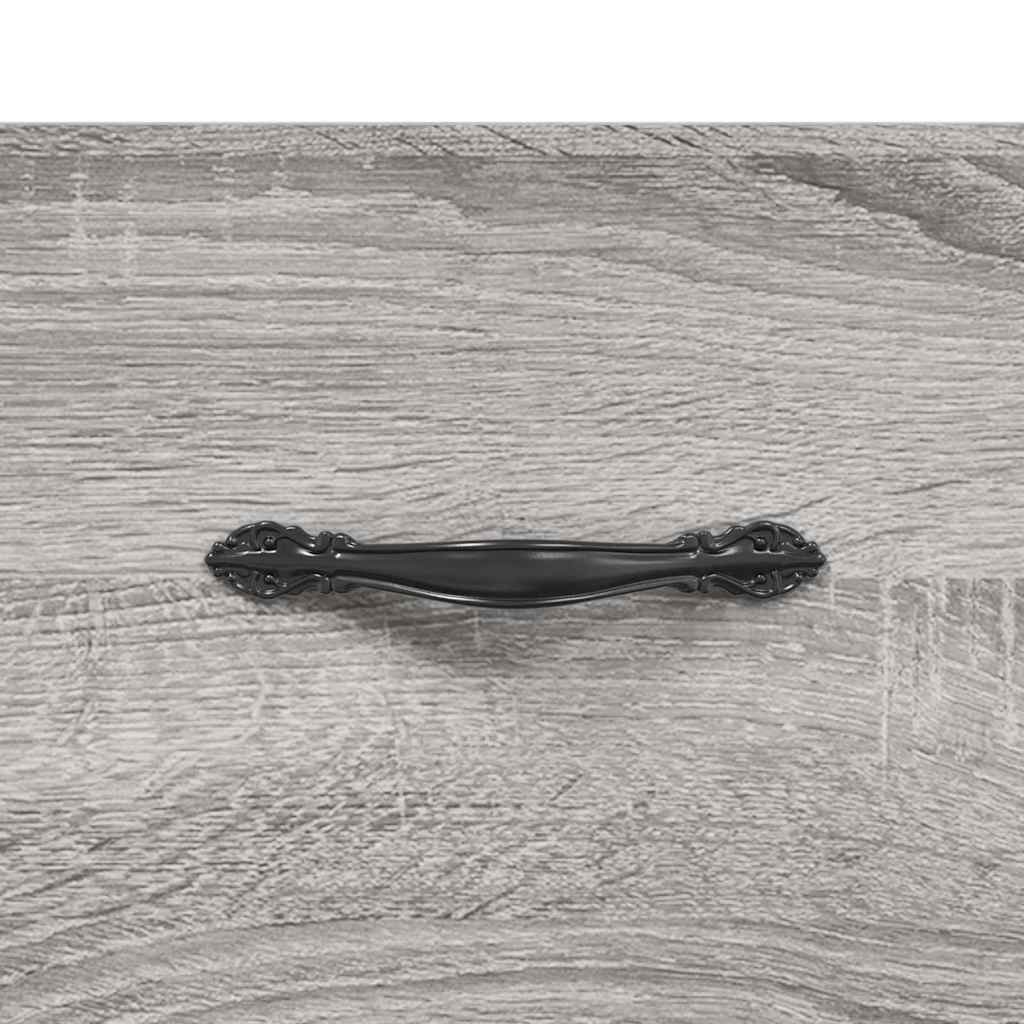 Comodino a Muro Grigio Sonoma 35x35x20 cm | homemem39