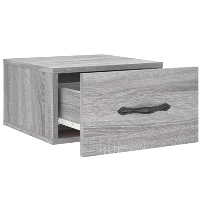 Comodini a Muro 2 pz Grigio Sonoma 35x35x20 cm | homemem39