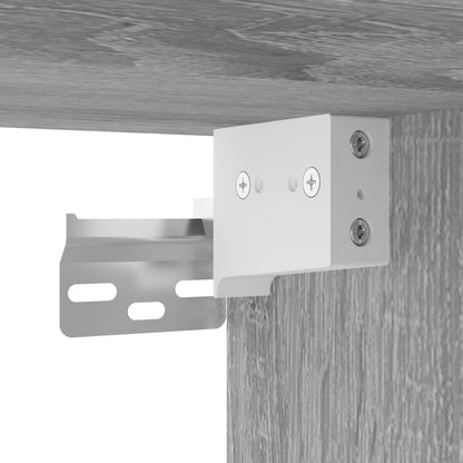 Comodini a Muro 2 pz Grigio Sonoma 35x35x20 cm | homemem39