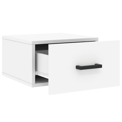 Comodino a Muro Bianco 35x35x20 cm | homemem39