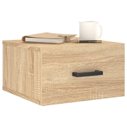 Comodino a Muro Rovere Sonoma 35x35x20 cm | homemem39