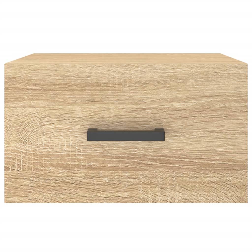 Comodino a Muro Rovere Sonoma 35x35x20 cm | homemem39