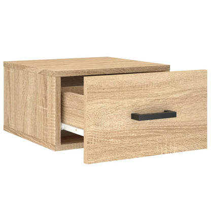 Comodino a Muro Rovere Sonoma 35x35x20 cm | homemem39