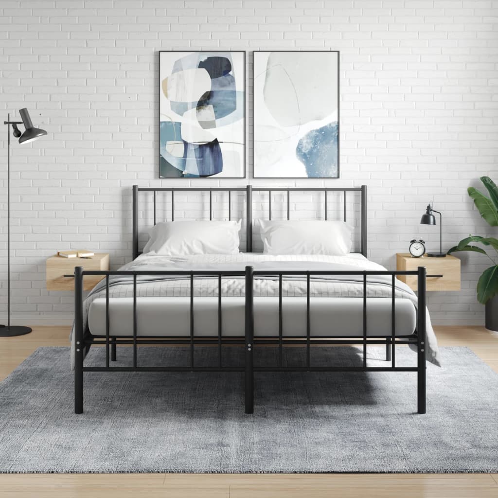 Comodini a Muro 2 pz Rovere Sonoma 35x35x20 cm | homemem39