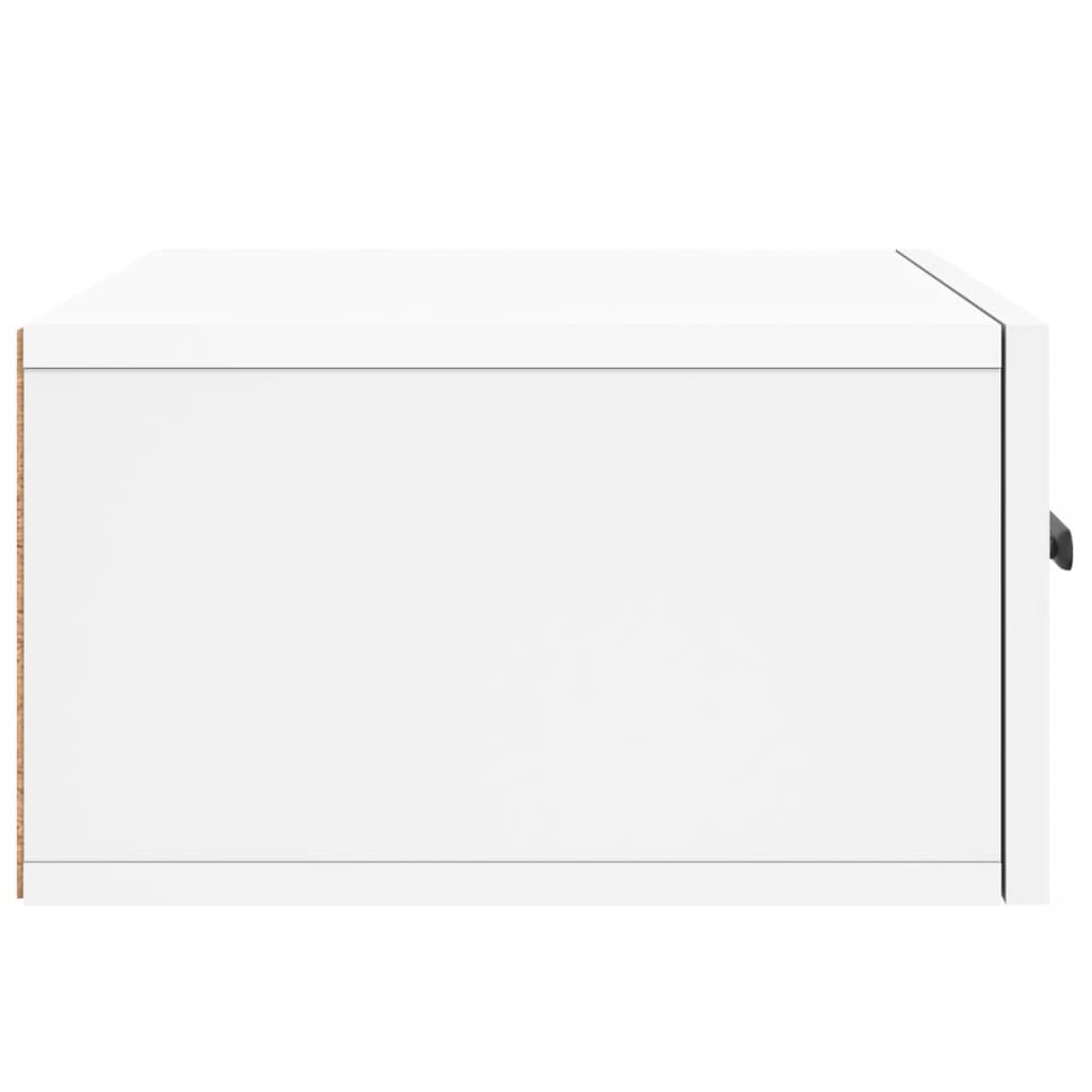 Comodino a Muro Bianco 35x35x20 cm | homemem39