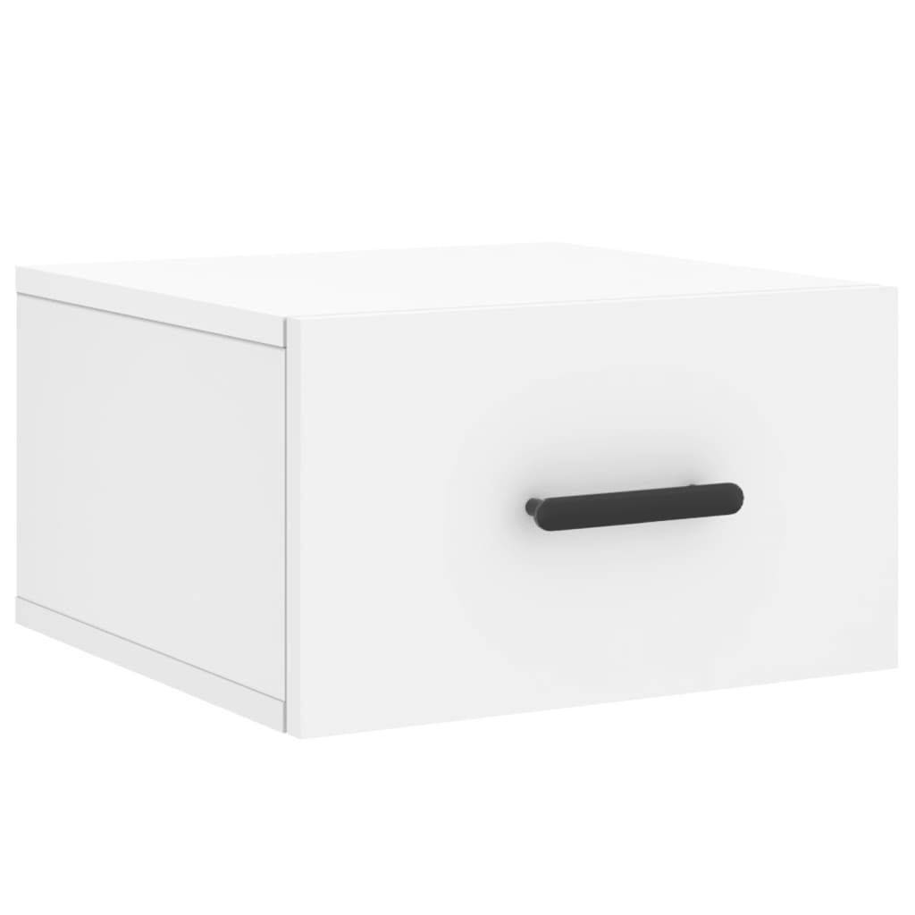 Comodini a Muro 2 pz Bianchi 35x35x20 cm | homemem39