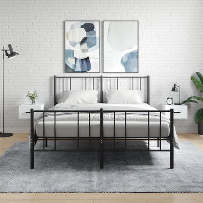 Comodini a Muro 2 pz Bianchi 35x35x20 cm