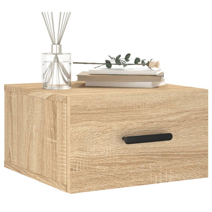 Comodino a Muro Rovere Sonoma 35x35x20 cm | homemem39