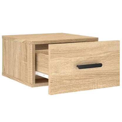 Comodino a Muro Rovere Sonoma 35x35x20 cm | homemem39