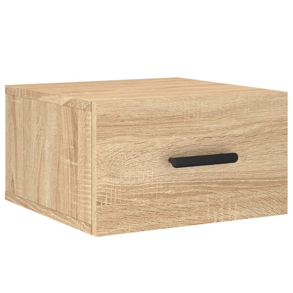 Comodini a Muro 2 pz Rovere Sonoma 35x35x20 cm | homemem39