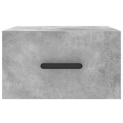 Comodino a Muro Grigio Cemento 35x35x20 cm | homemem39
