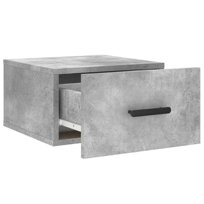 Comodino a Muro Grigio Cemento 35x35x20 cm | homemem39