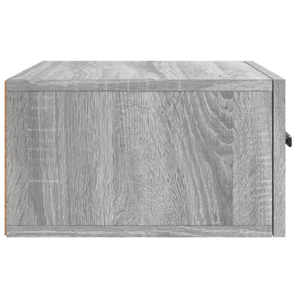 Comodino a Muro Grigio Sonoma 35x35x20 cm | homemem39