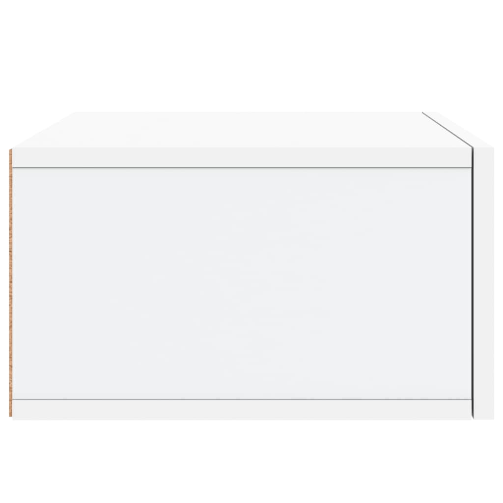 Comodino a Muro Bianco 35x35x20 cm | homemem39