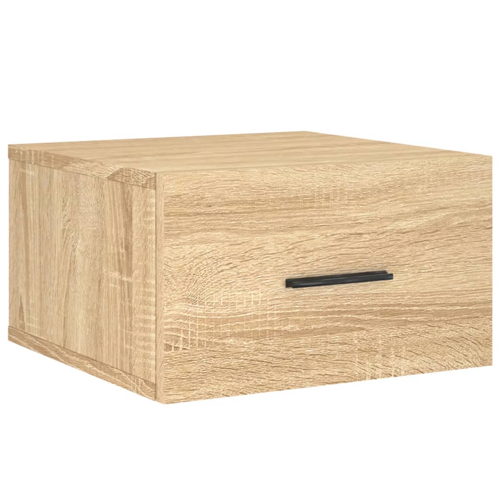 Comodino a Muro Rovere Sonoma 35x35x20 cm | homemem39