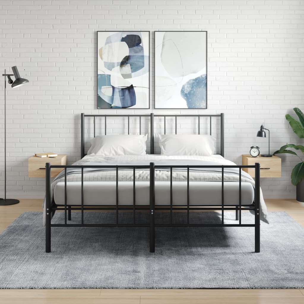 Comodini a Muro 2 pz Rovere Sonoma 35x35x20 cm | homemem39